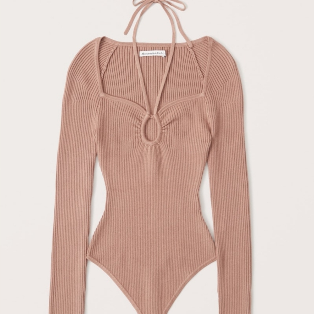 Strappy Cinched Front Ribbed Bodysuit